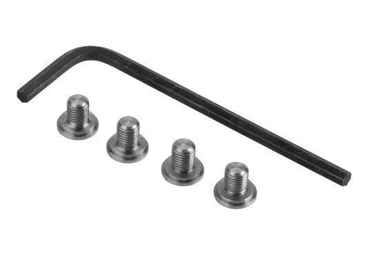 Nighthawk Custom 1911 stainless steel grip screws feature a thin hex head style
